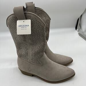 Arizona Jean Co Womens Western Heel Booties Molimo Koala Brown Boots Size 9.5M